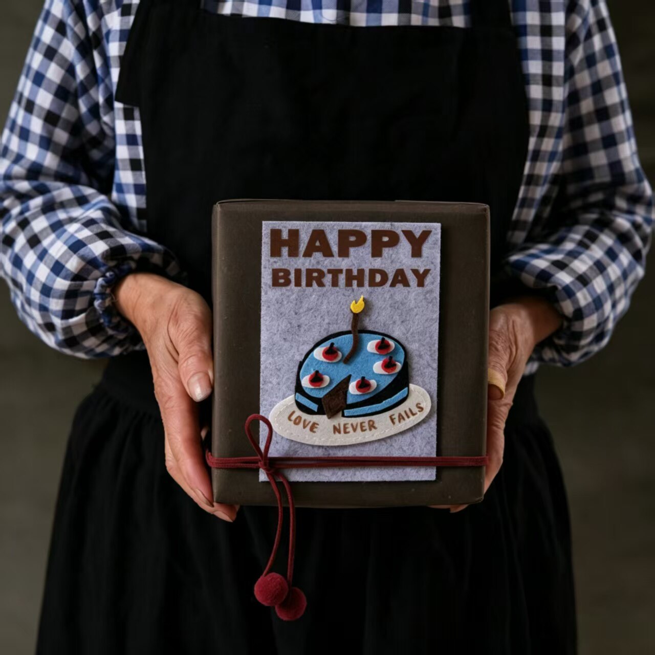 The "Birthday Wish" Sensory Kit — Hand-Poured Candle, Gingham Notebook & Artisanal Gift Set