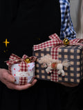 The "Gingham Pony" Keepsake Box — Hand-Poured Ceramic Candle & Felt Ornament Gift Set