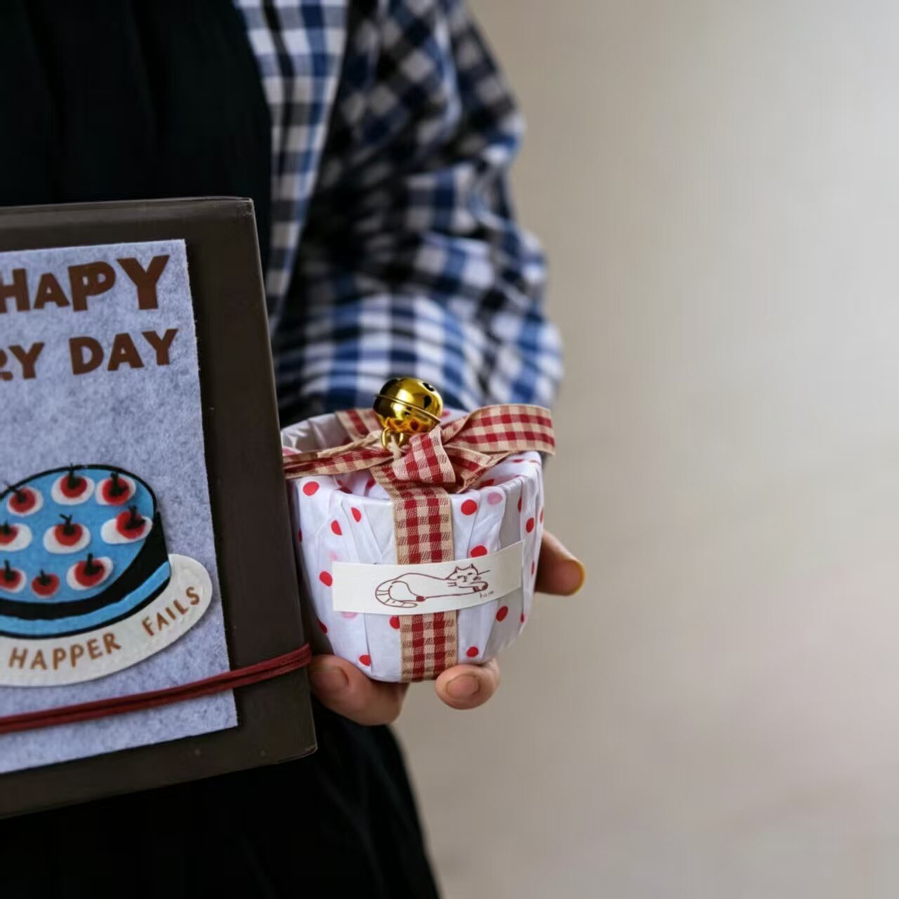 The "Birthday Wish" Sensory Kit — Hand-Poured Candle, Gingham Notebook & Artisanal Gift Set